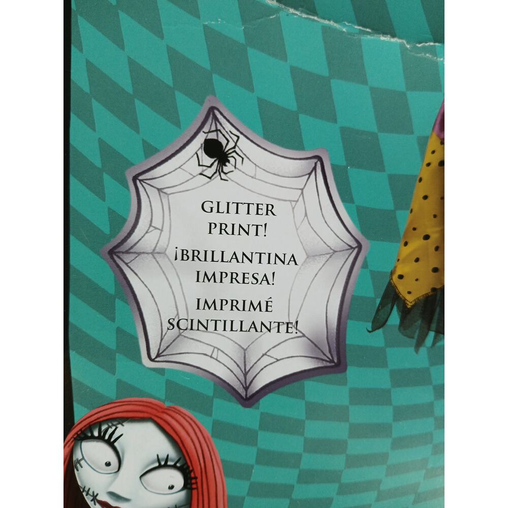 Disney SALLY Nightmare Before Christmas Dress Costume Small (4-6X) Halloween NWT - Picture 3 of 7